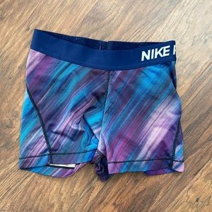 Blue and Purple Nike Shorts